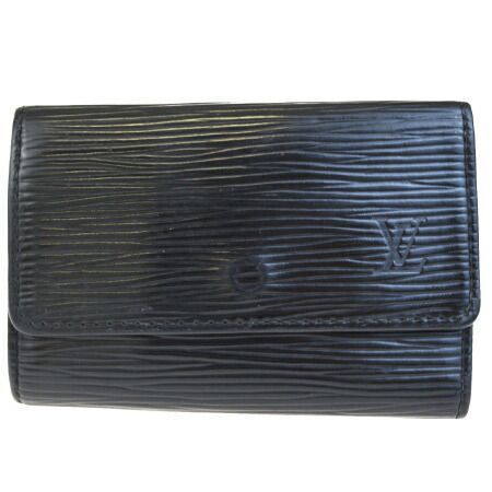 【中古】 ルイヴィトン LOUIS VUITTON ミュルティクレ 6連キーケース エピ ノワール レザー M63812 08ED910