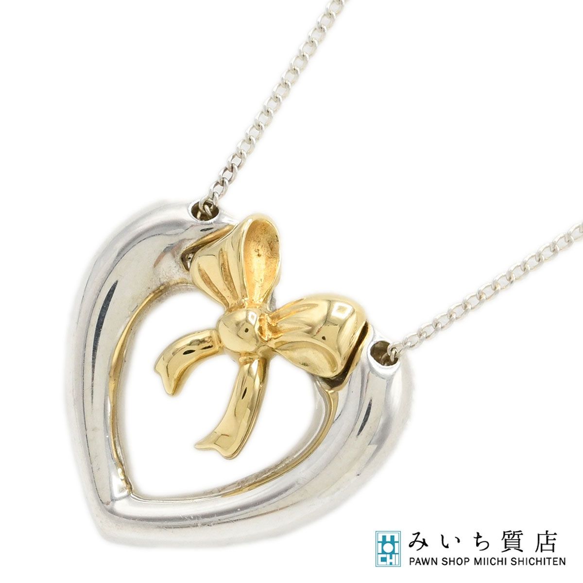 TIFFANY＆Co. ティファニー ハートウィズボウ ネックレス 925 750 約 
