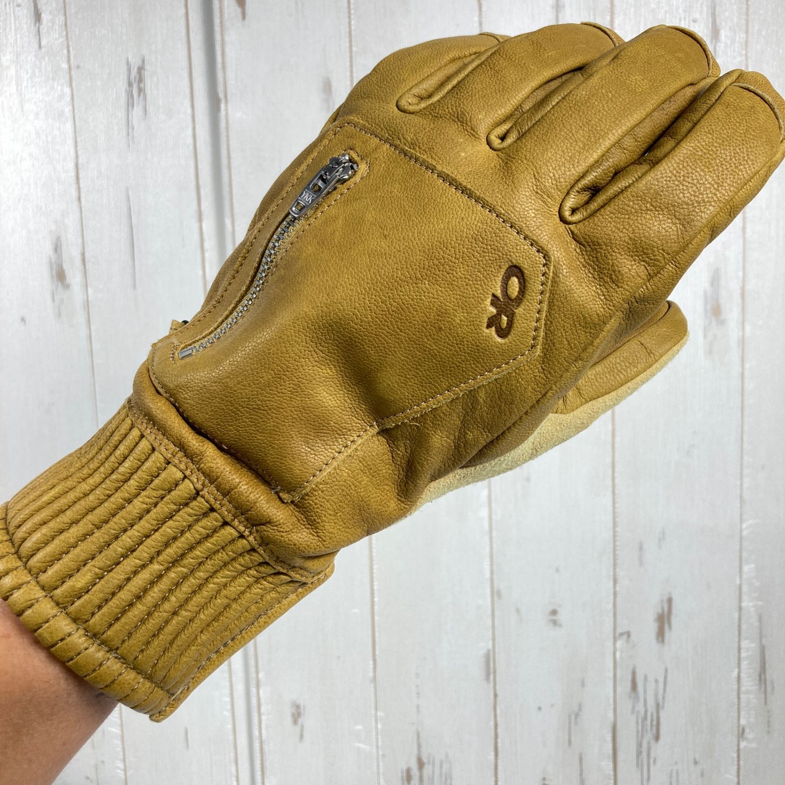 Men s M ベージュ系 Outdoor Research アウトドアリサーチ × H en ホールデン コラボモデル イギーグローブ Iggy Gloves レザー ウェア ウェア小物 グローブ 手袋 z00053577