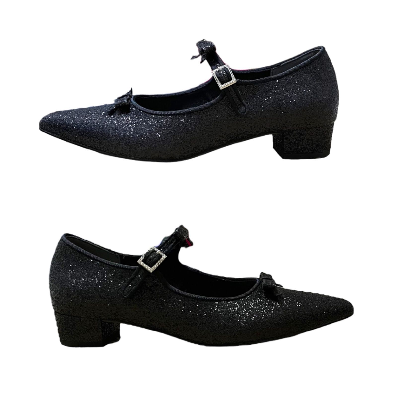 MIRO AMURETTE GLITTER POINTED TOE SHOES M - メルカリ