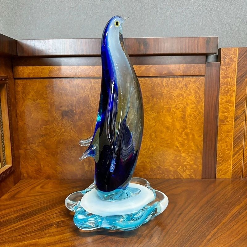 マルティグラス ペンギン 34cm レトロ MultiGlass ガラス 置物 ガラス