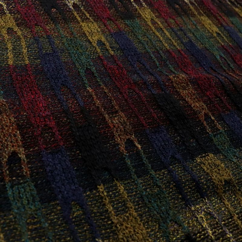 90s USA製 vintage Protege COLLECTION 総柄 3D ニットセーター メンズ