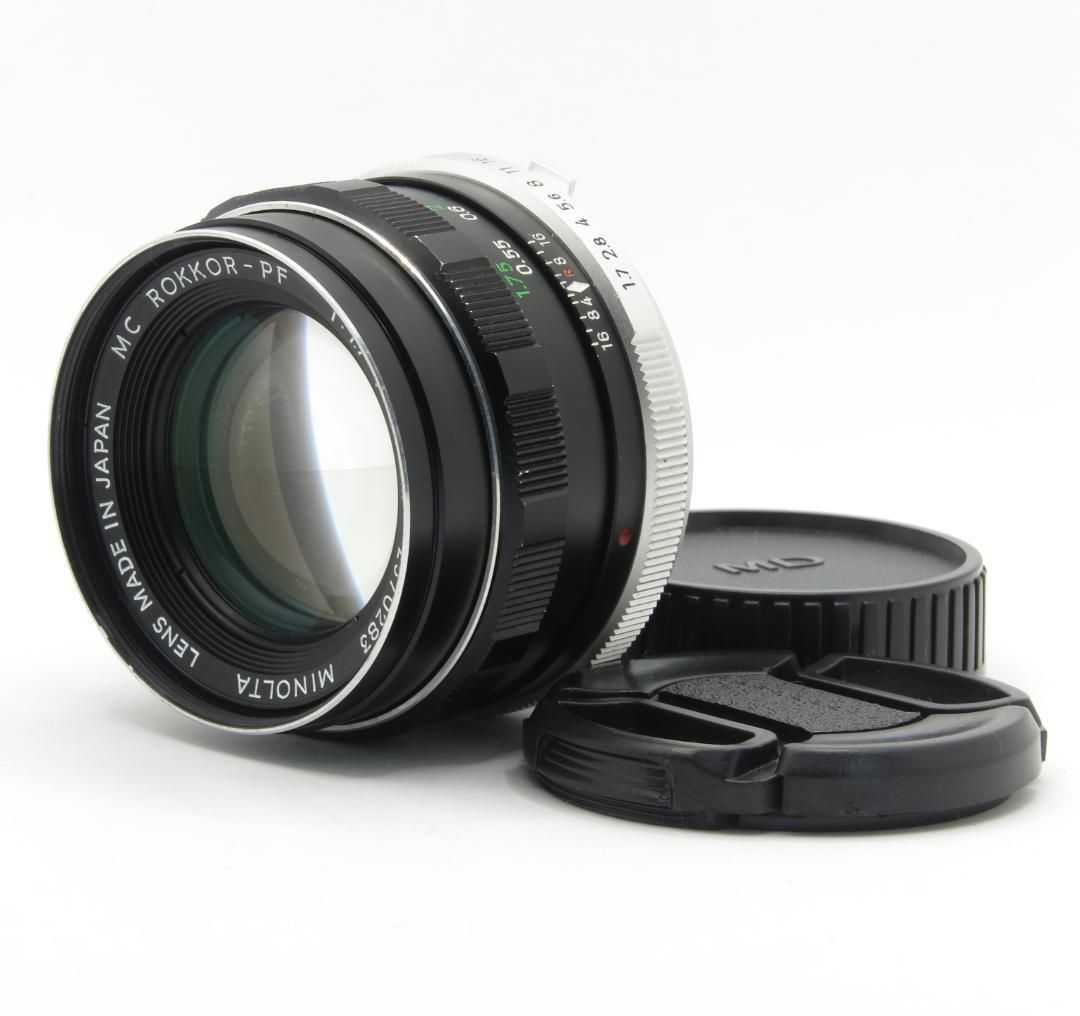 整備済み！美光学MINOLTA AUTO ROKKOR-PF 58mm F1.4 緑