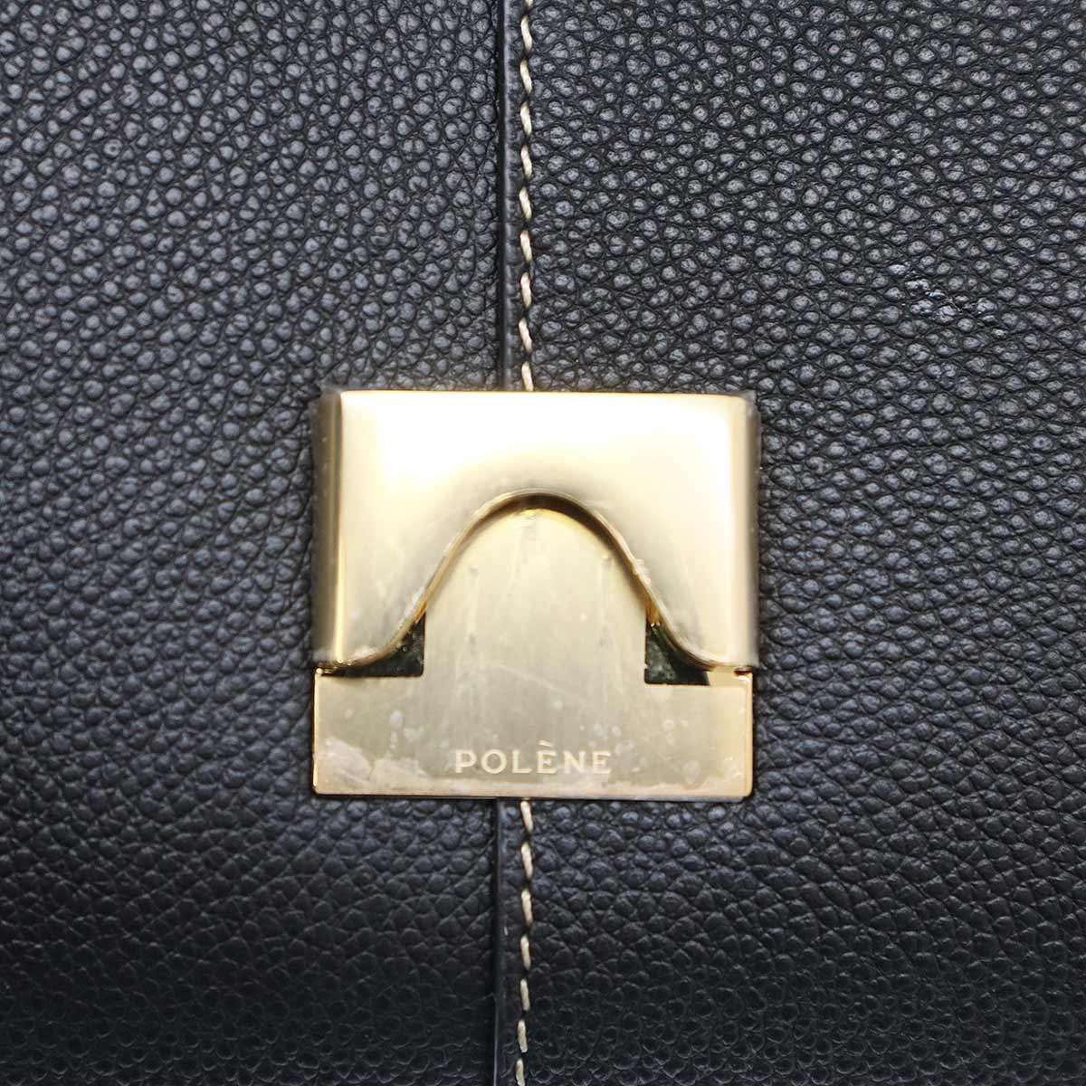 POLENE ポレーヌ Mokki 2WAYレザーショルダーバッグ ブラック - メルカリ