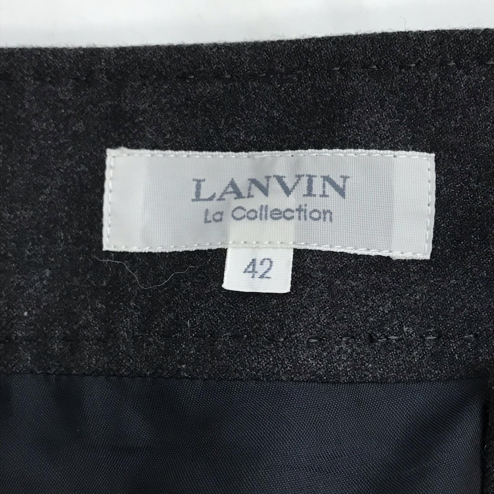 美品/日本製☆ LANVIN/ランバン☆カシミヤウール/秋冬パンツスーツ