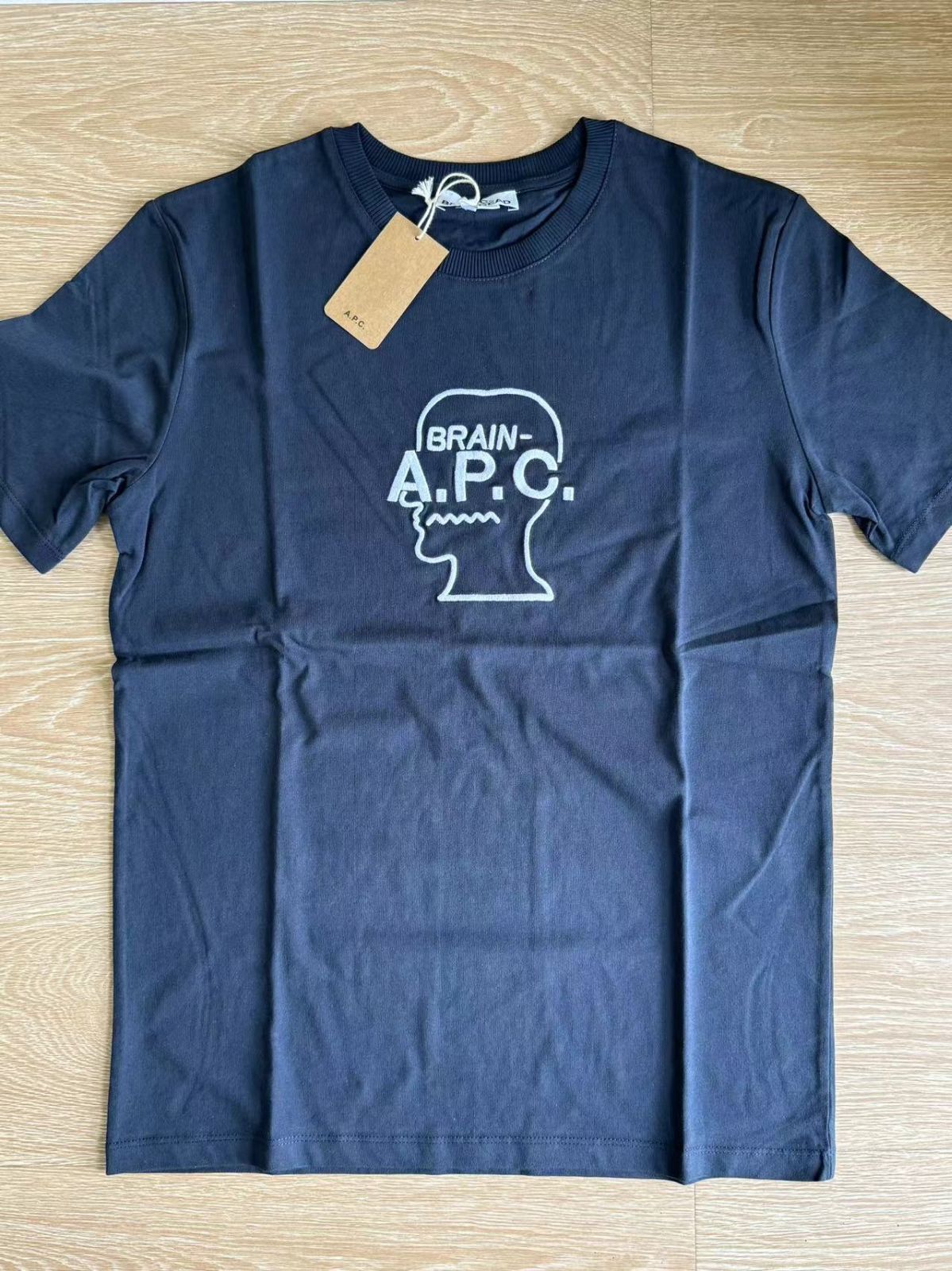 A.P.C. ✖ BRAIN DEAD Tシャツ アーペーセーコラボT シャツ半袖ダークネイビーＳサイズ