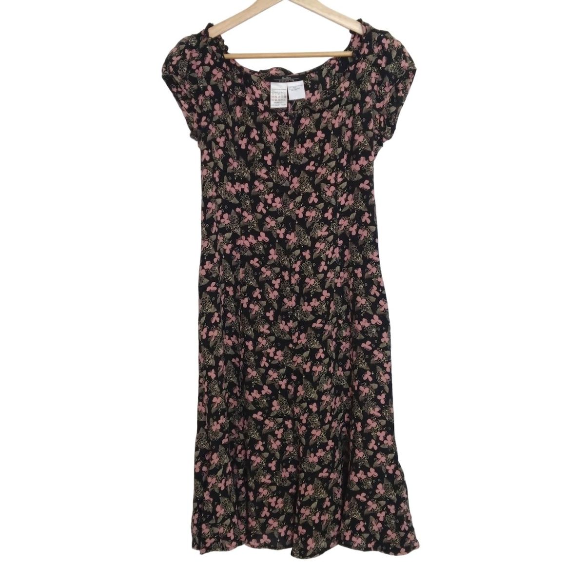 Max MaraWEEKEND マックスマーラウィークエンド ワンピース サイズ 42 J レディース - 黒×ライトピンク×ベージュ