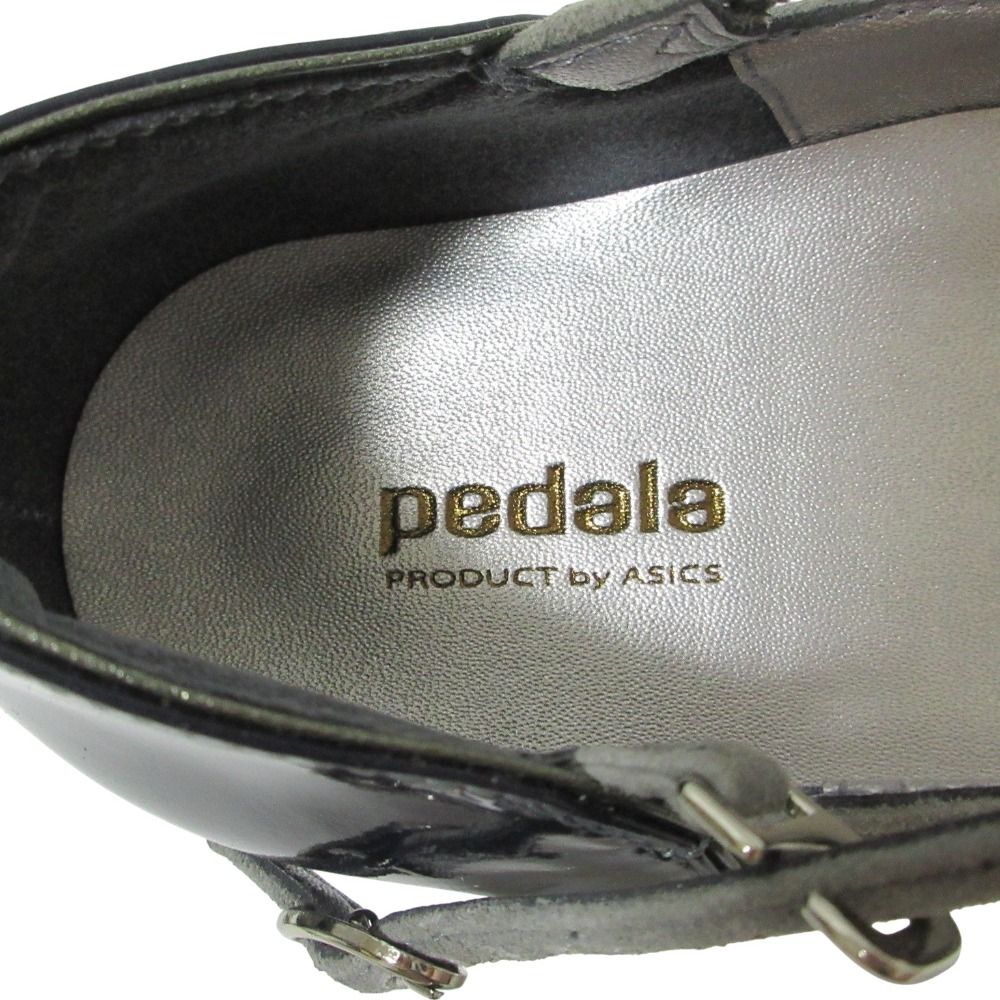 【未使用品レベル】アシックス ペダラ メリージェーン パンプス 24cm 良品 PEDALA by ASICS ペダラ バイアシックス スウェード メリー