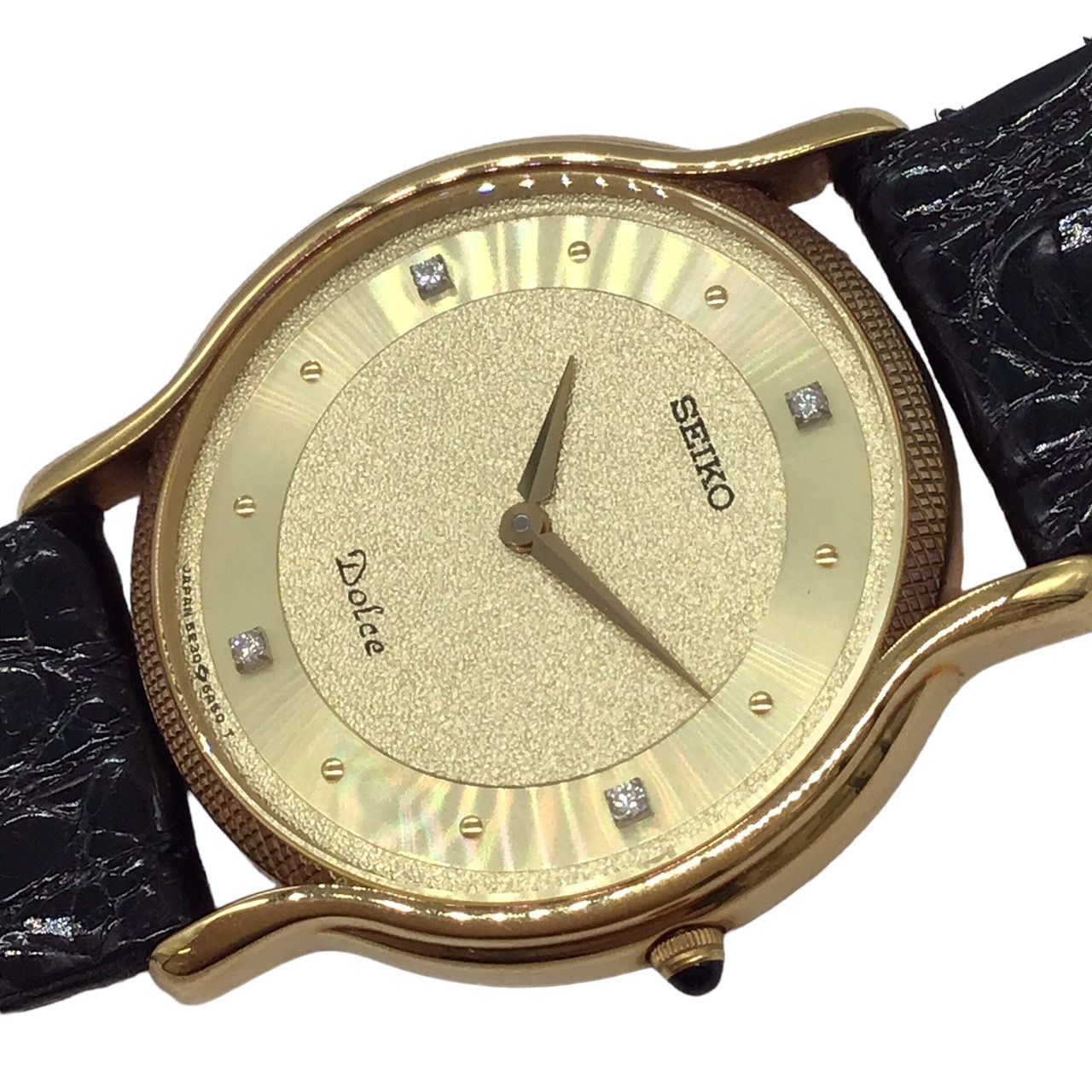 SEIKO DOLCE 腕時計 純正ベルト クォーツ コンビ QZ MORELLATO 