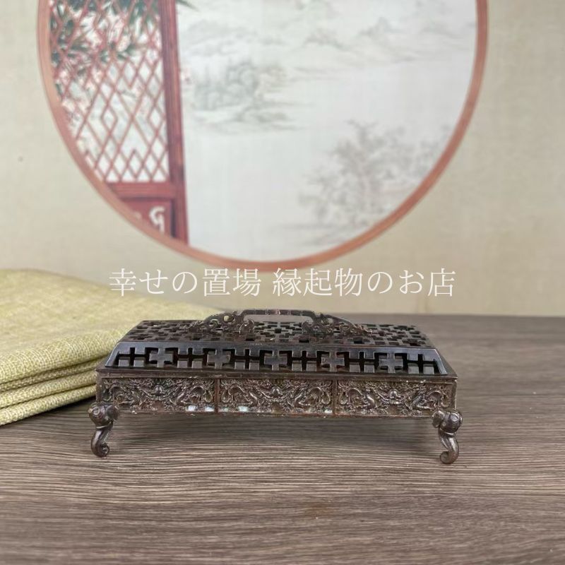 聚宝盆香炉 檀香盤 供仏香炉 仏具 香道具 工芸品 美術品 置物 聚宝盆香炉 檀香盤 供仏香炉 仏具 香道具 工芸品 美術品 置物