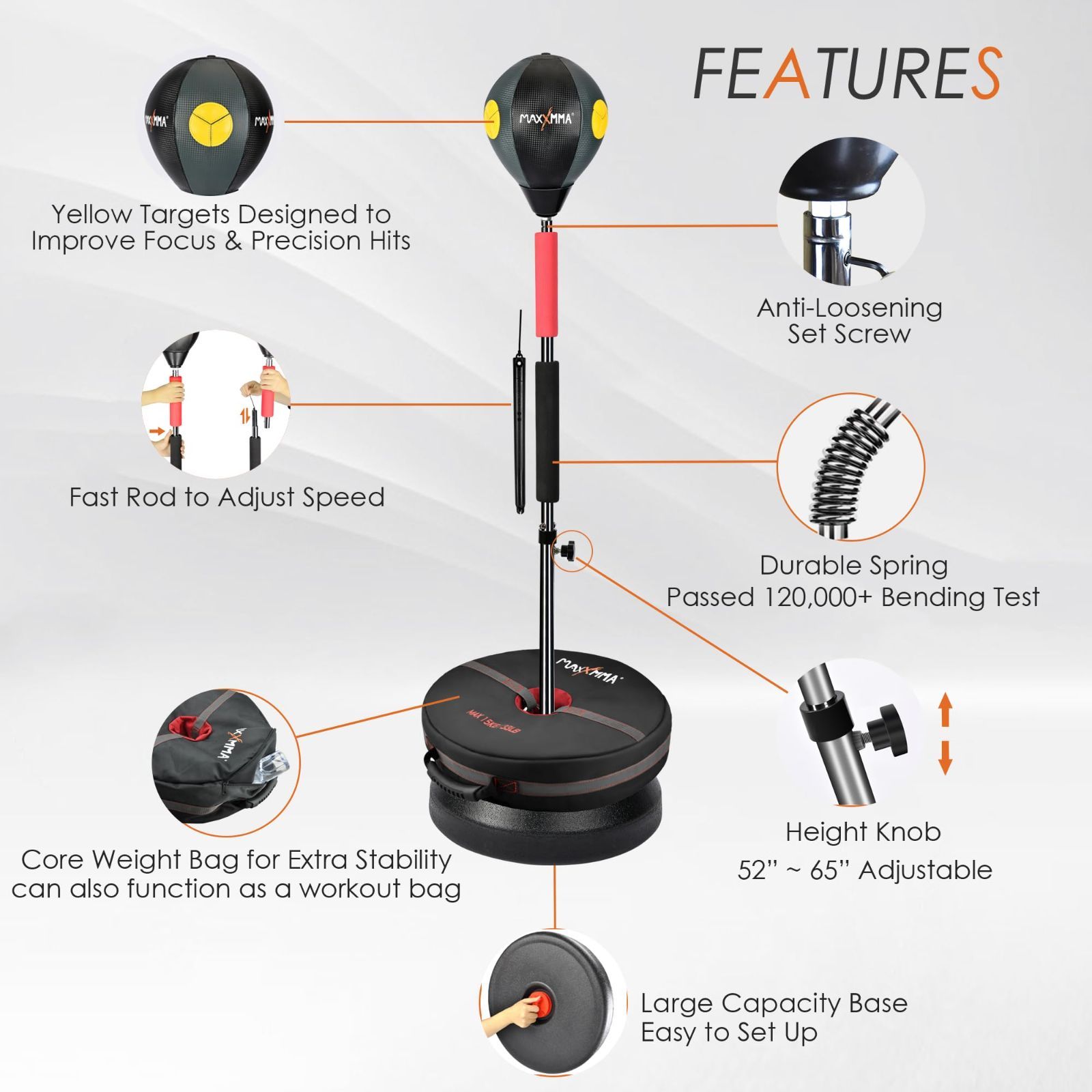 フリースタンディングパンチングバッグ ボクシング