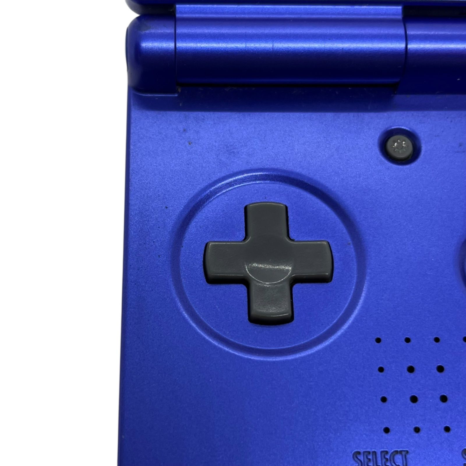 管34345 動作未 Nintendo ゲームボーイアドバンスSP AGS-001 青 コバルトブルー系 本体 充電器付き UP786_INFO