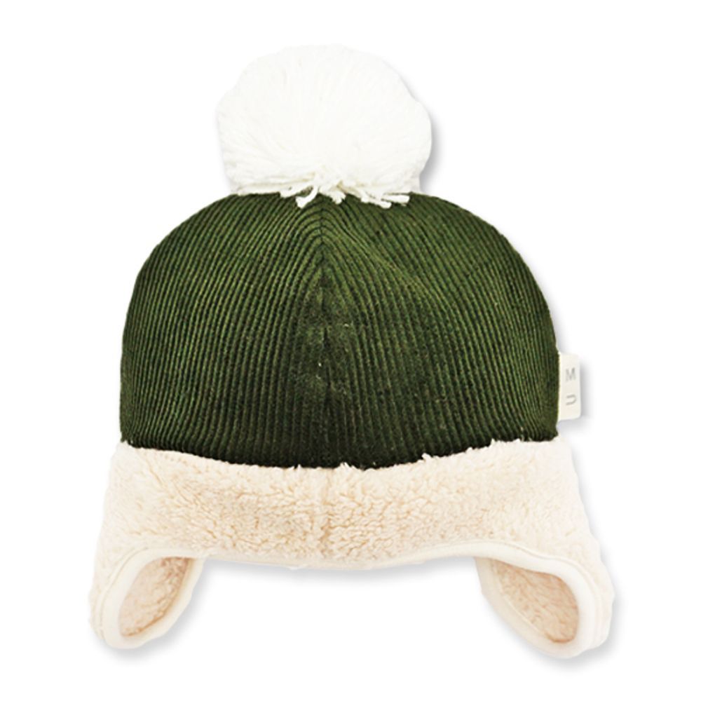 モスグリーン  Sサイズ  キッズ ウィンター 帽子 耳あて付 ベビー ウィンター ベビー帽子 キッズ 男の子 女の子 耳当て ぼうし 赤ちゃん 子ども 子供 冬 防寒 シャポックス 日本製 おしゃれ か