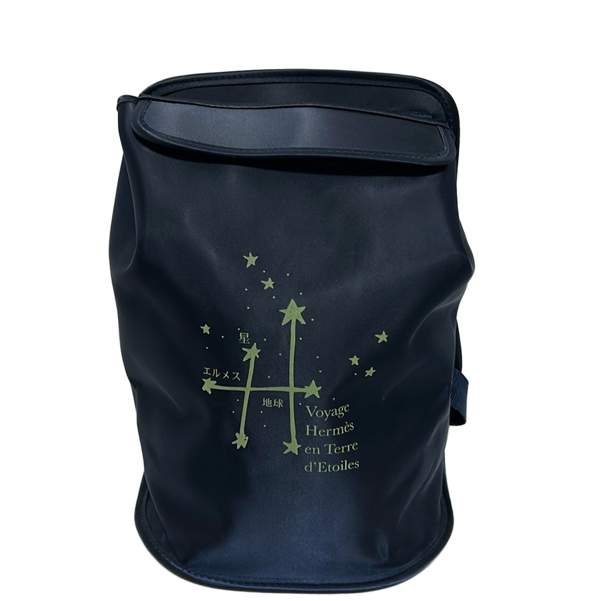 エルメス　星を巡る旅展2000限定 リュック　シェルパ HERMES(エルメス) リュックサック シェルパ ネイビー 星を巡る旅
