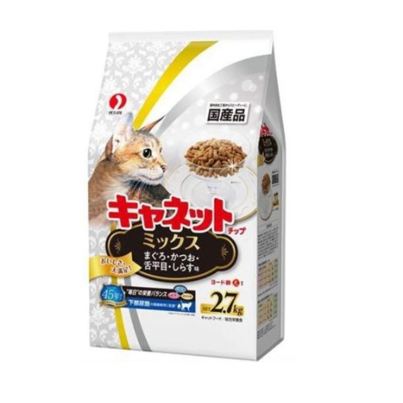 ペットライン キャネットチップ キャットフード ミックス 2.7kg×5袋セット
