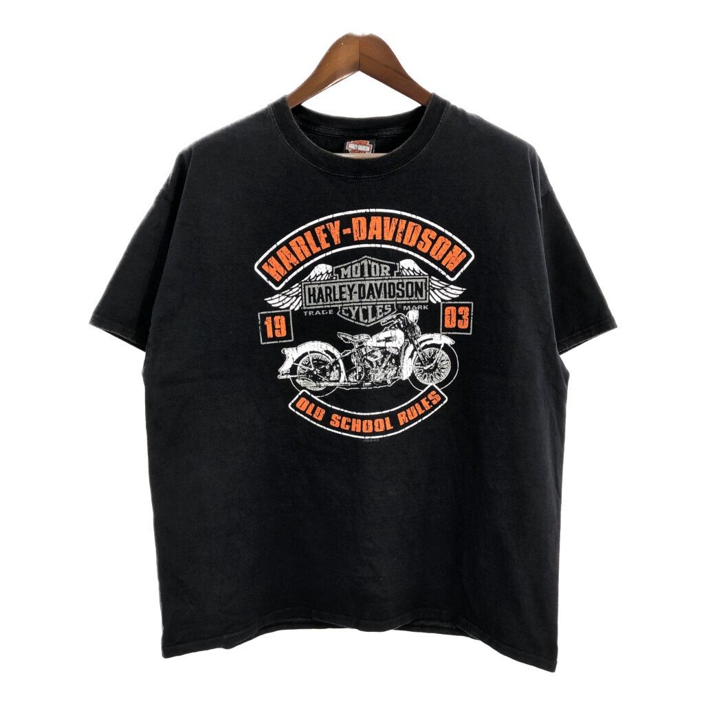 古着 ハーレーダビッドソン Harley-Davidson 両面プリント モーターサイクル バイクTシャツ メンズXL/eaa363422