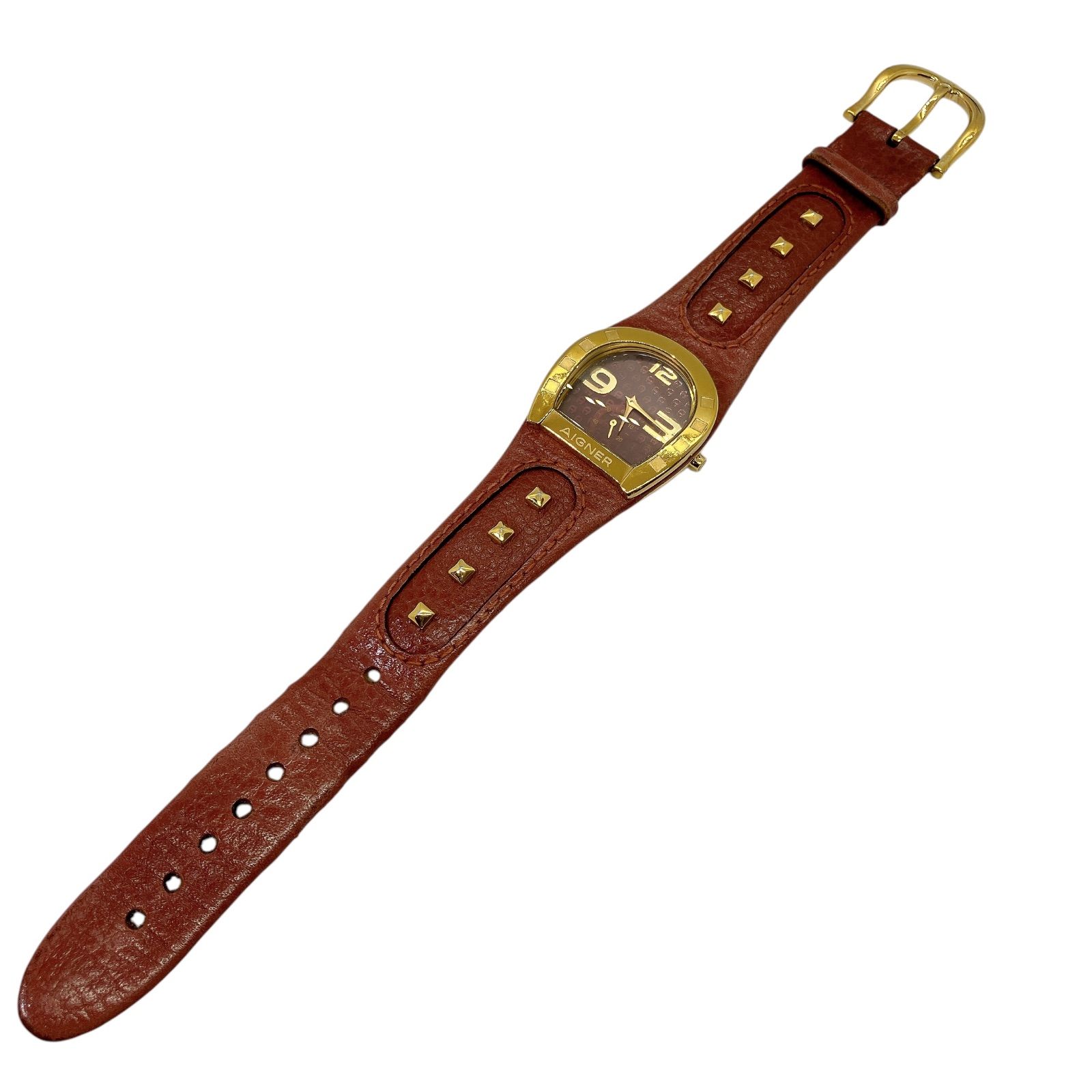 AIGNER アイグナー Capri 腕時計 アナログ A19200 ワインレッド 