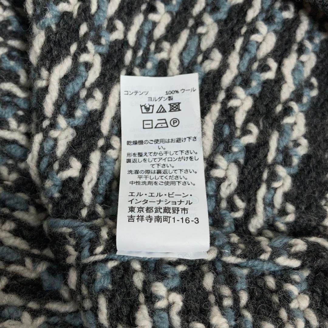 新品未使用タグ付き】LLBean バーズアイニット 総柄 2XL グレー