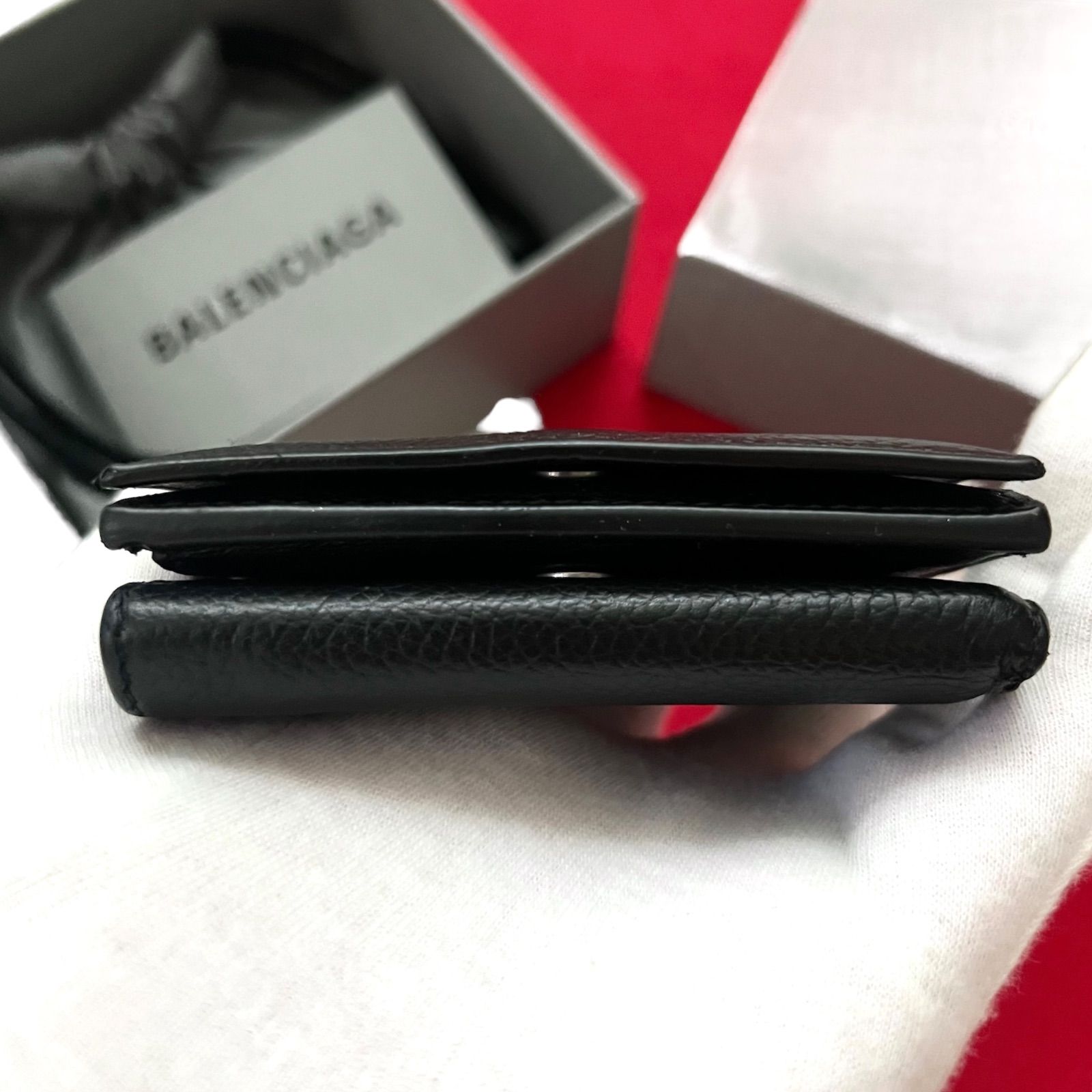 極美品✨ BALENCIAGAバレンシアガ財布三つ折り 594312 カーフ