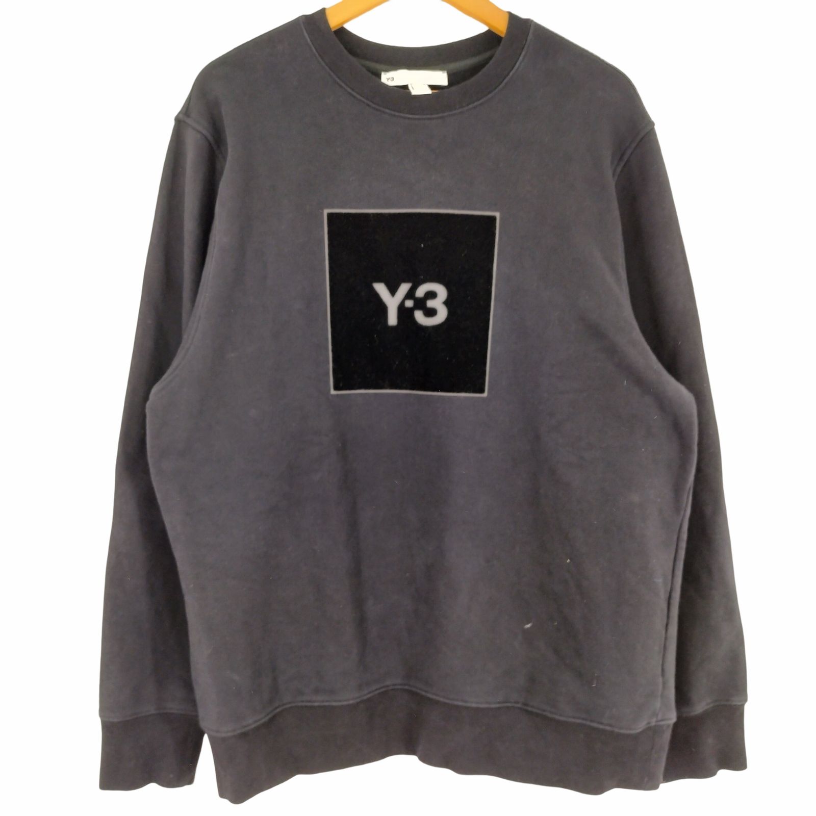 ワイスリー Y-3 SQUARE LOGO CREW SWEATSHIRT メンズ L