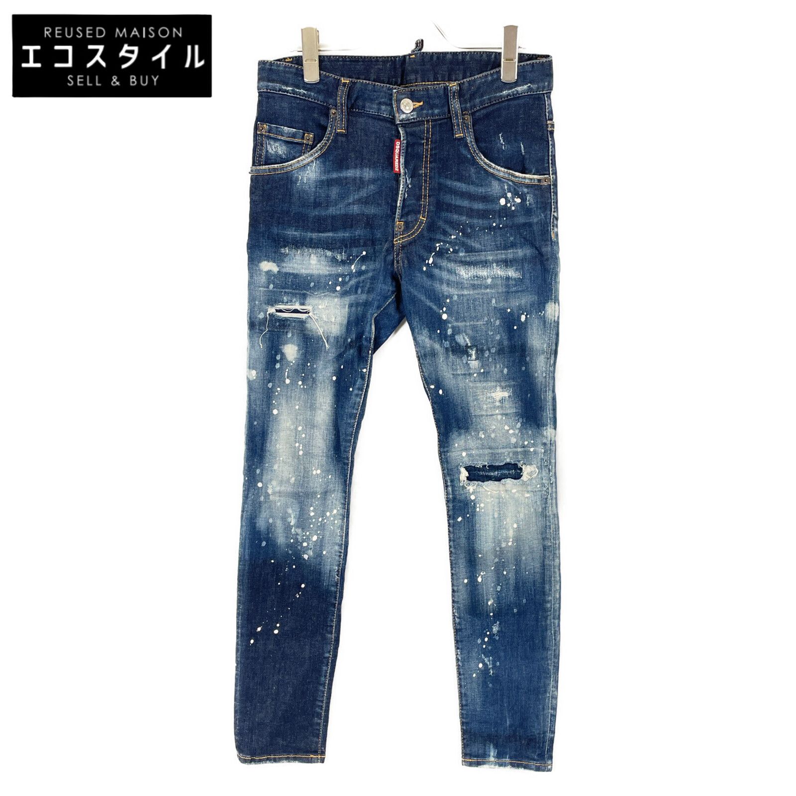 DSQUARED2 ディースクエアード S71LB0945 ｲﾝﾃﾞｨｺﾞ ﾄｩｲﾝｷｰ ｼﾞｰﾝｽﾞ 42