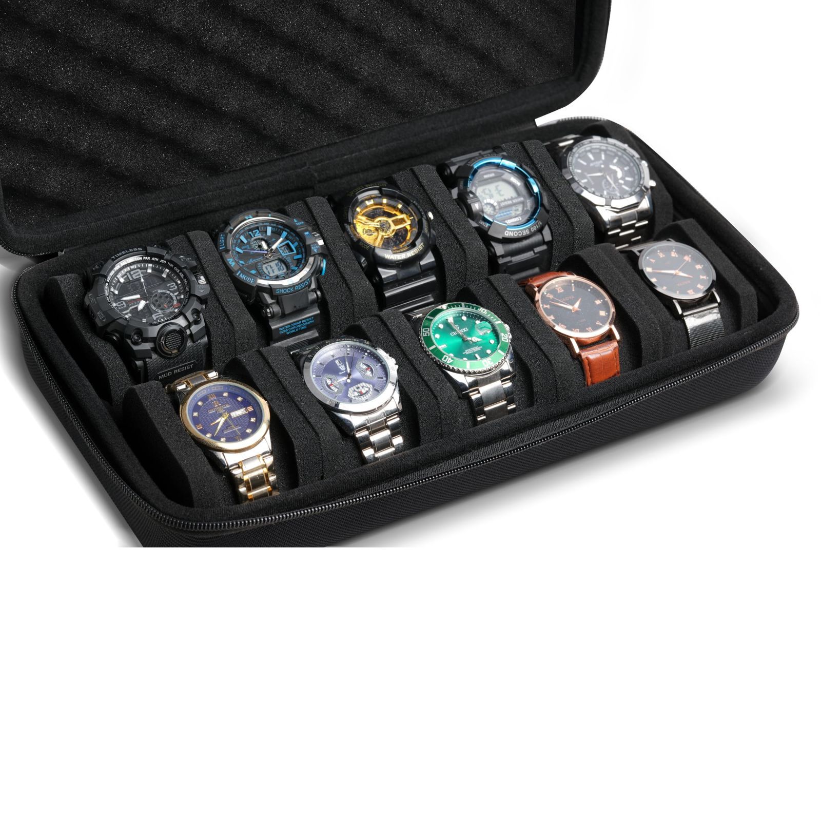 腕時計トラベルケース (10 RIGICASE slots)