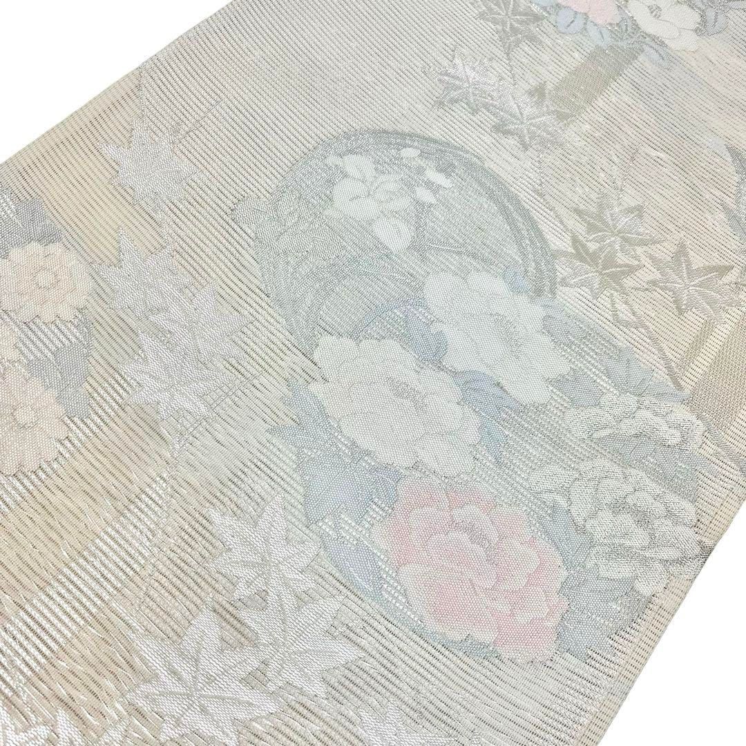 袋帯 白泥大島好み 縦柄蝶々模様 乳白色 O-5331 袋帯 白泥大島好み 縦柄蝶々模様 乳白色 O-5331 - メルカリ