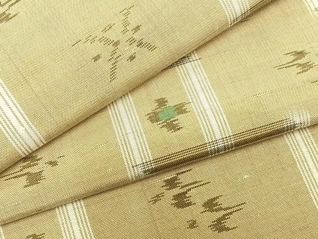 平和屋着物▽本場琉球絣　単衣　正絹　逸品　AABA7633fy 平和屋着物▽本場琉球絣 単衣 正絹 逸品 AABA7633fy