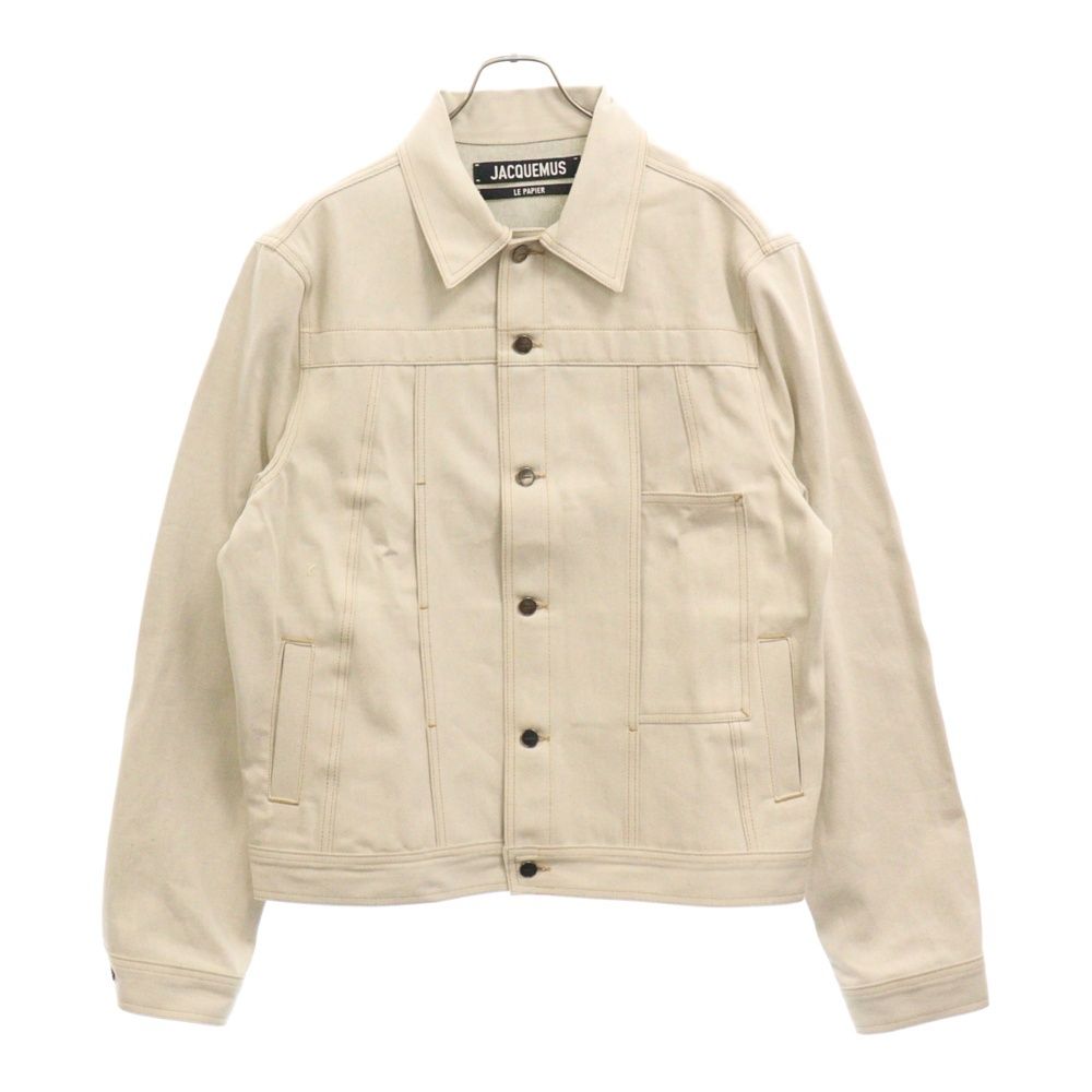 JACQUEMUS (ジャックムス) LE PAPIER Paneled Denim Jacket パネルデニムジャケット アイボリー - メルカリ