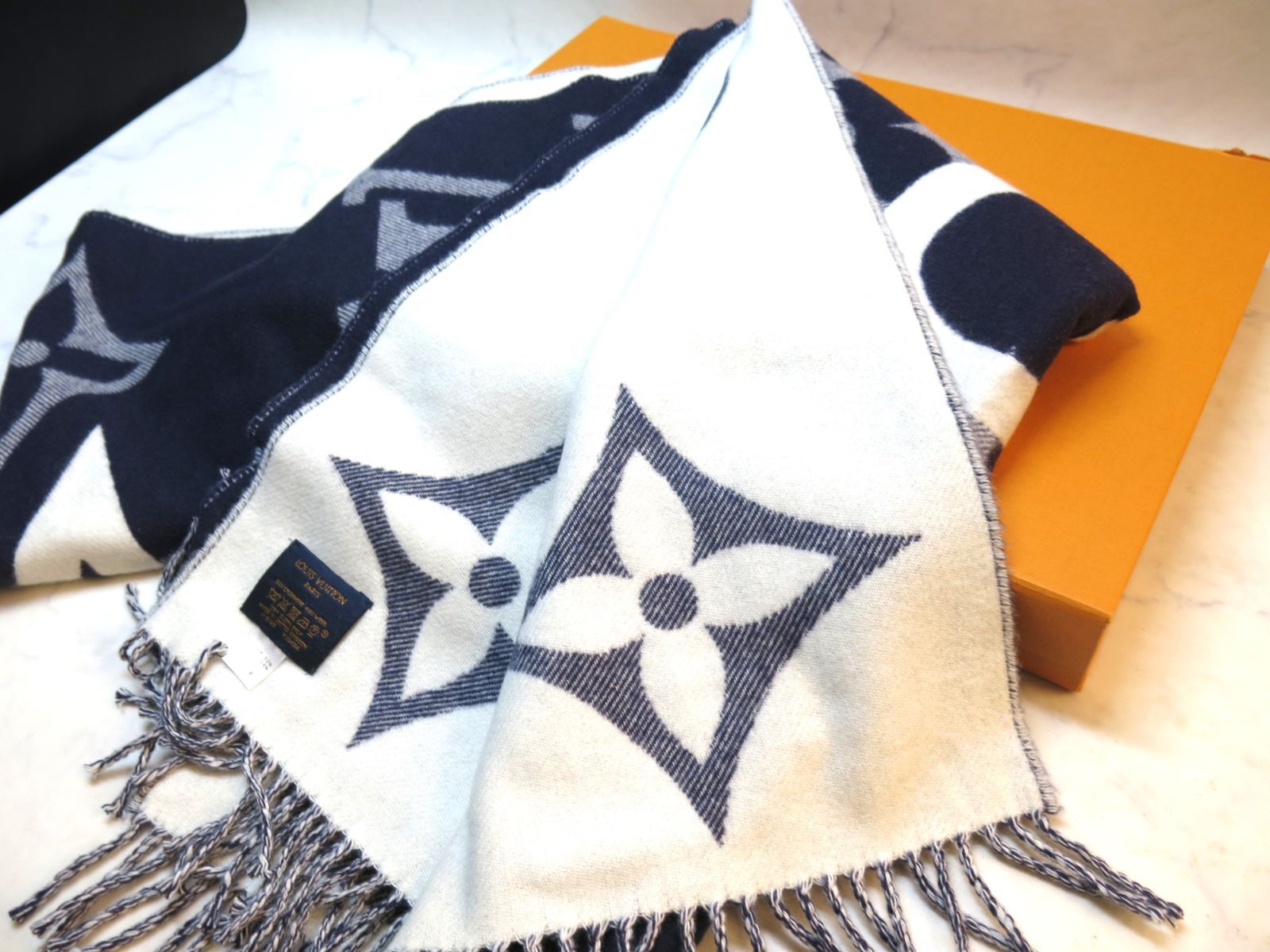 ルイヴィトン　マフラー　新品未使用 楽天市場】ルイヴィトン Louis Vuitton マフラー ブラック