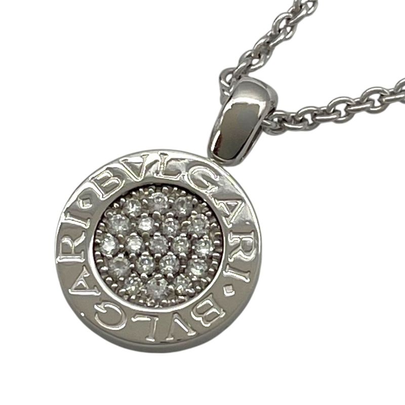 BVLGARI ブルガリブルガリ パヴェダイヤモンド ネックレス 750WG 楽天市場】ブルガリ【BVLGARI】750K18WGパヴェダイヤ/オニキス