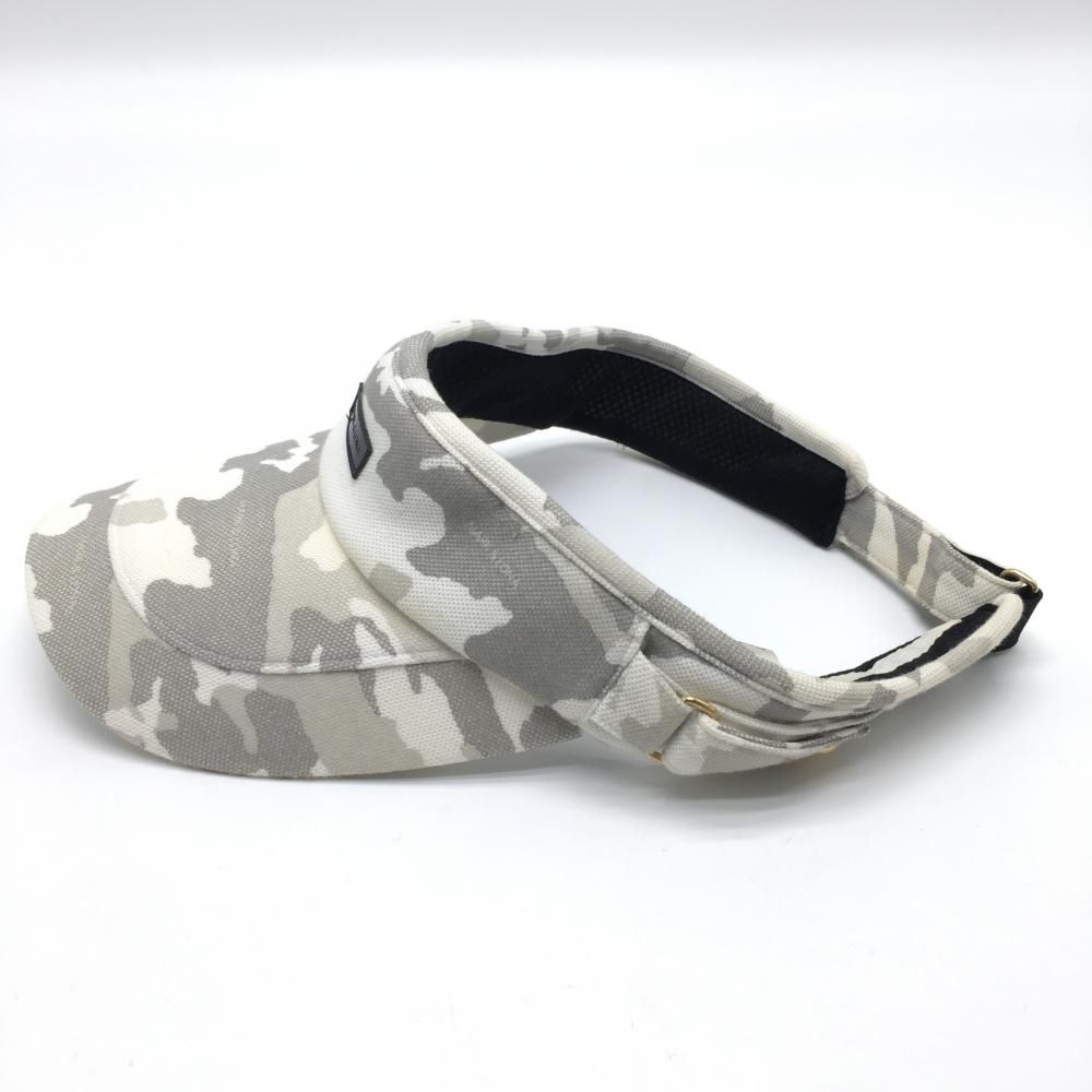 MARK & LONA 迷彩 バイザー MARK & LONA 迷彩バイザー マークアンドロナ サンバイザー 白×グレー