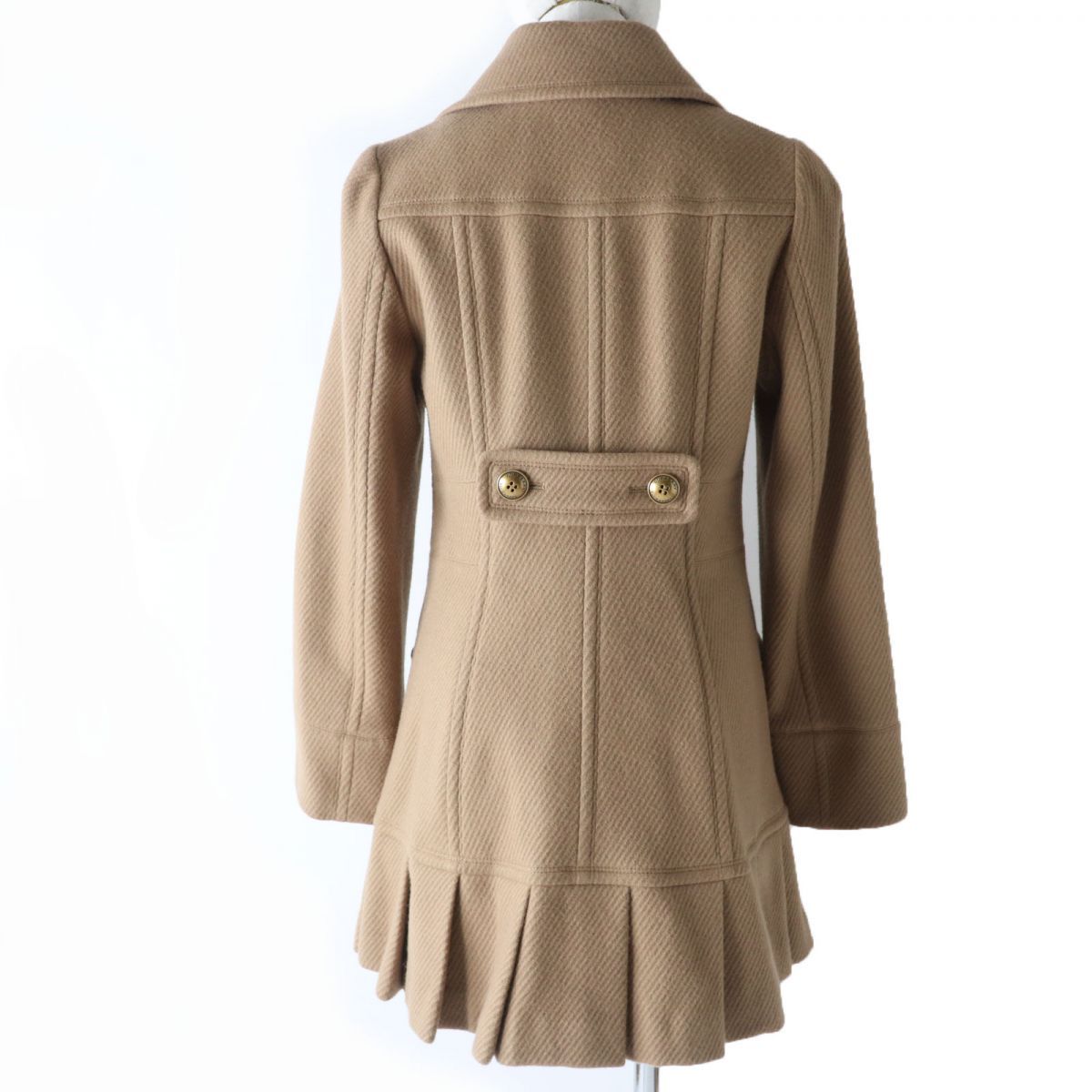 【極美品】BURBERRY BLUE LABEL チェスター アンゴラ混　４０ 極美品】BURBERRY BLUE LABEL チェスター アンゴラ混 40