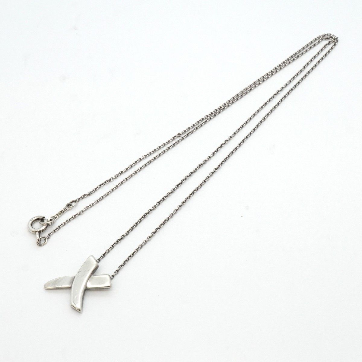 美品 Tiffany&Co. ティファニー キス シルバー ネックレス 925 Tiffany & Co ティファニー キス ネックレス silver925 USED
