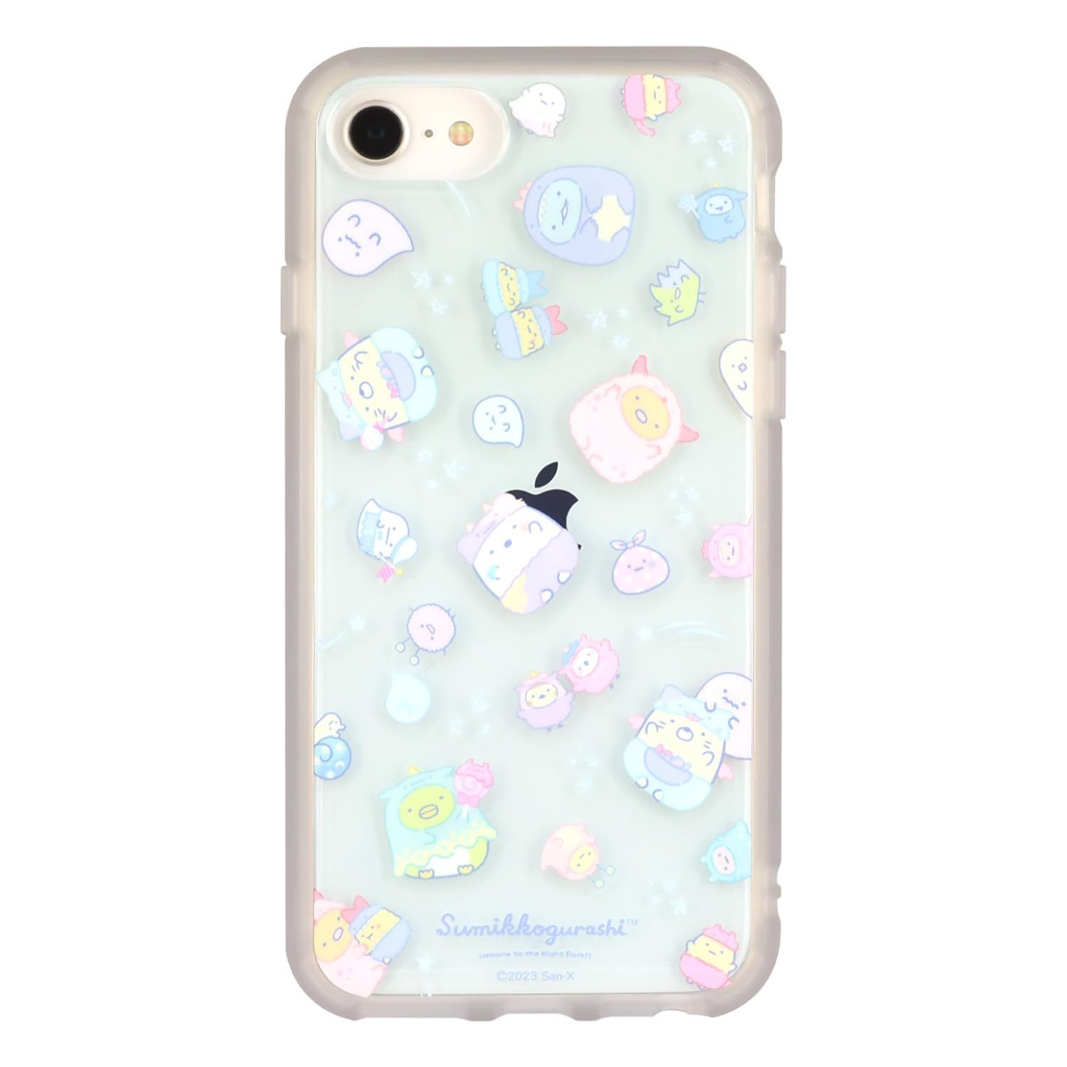 【人気商品】IIIIfit すみっコぐらし Clear iPhone SE (第3世代/第2世代) / 8 / 7 / グルマンディーズ 6s / 6 (4.7インチ) 対応 ケース おばけ SMK-177B