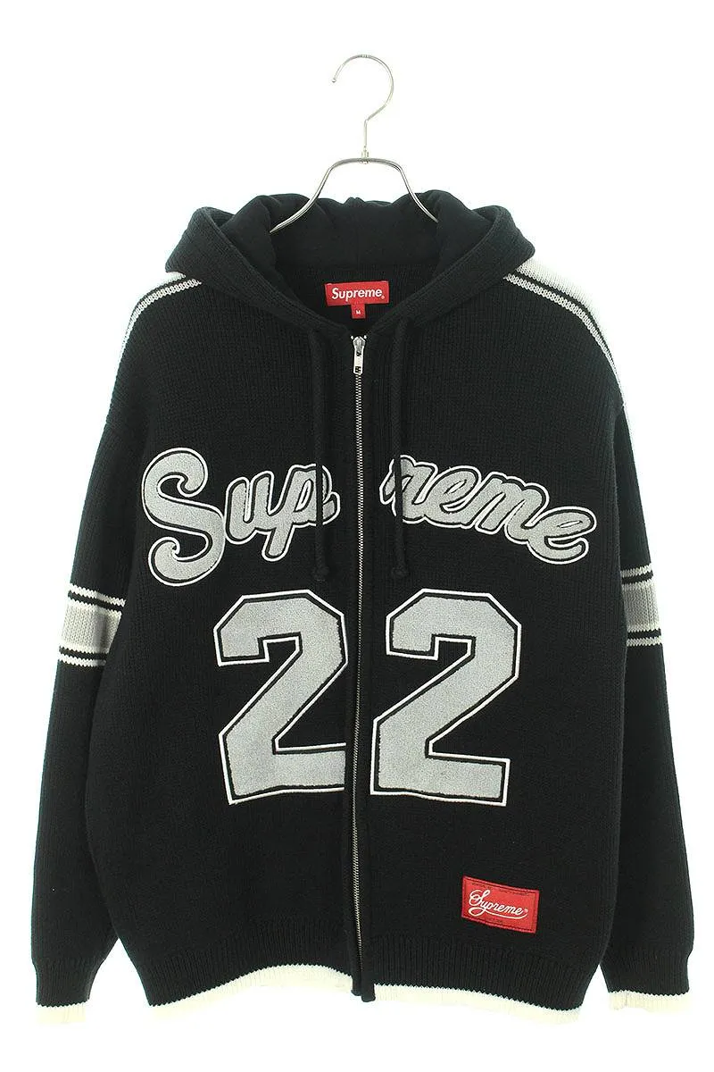 シュプリーム 22SS Sport Zip Up Hooded Sweater ニットジップアップ