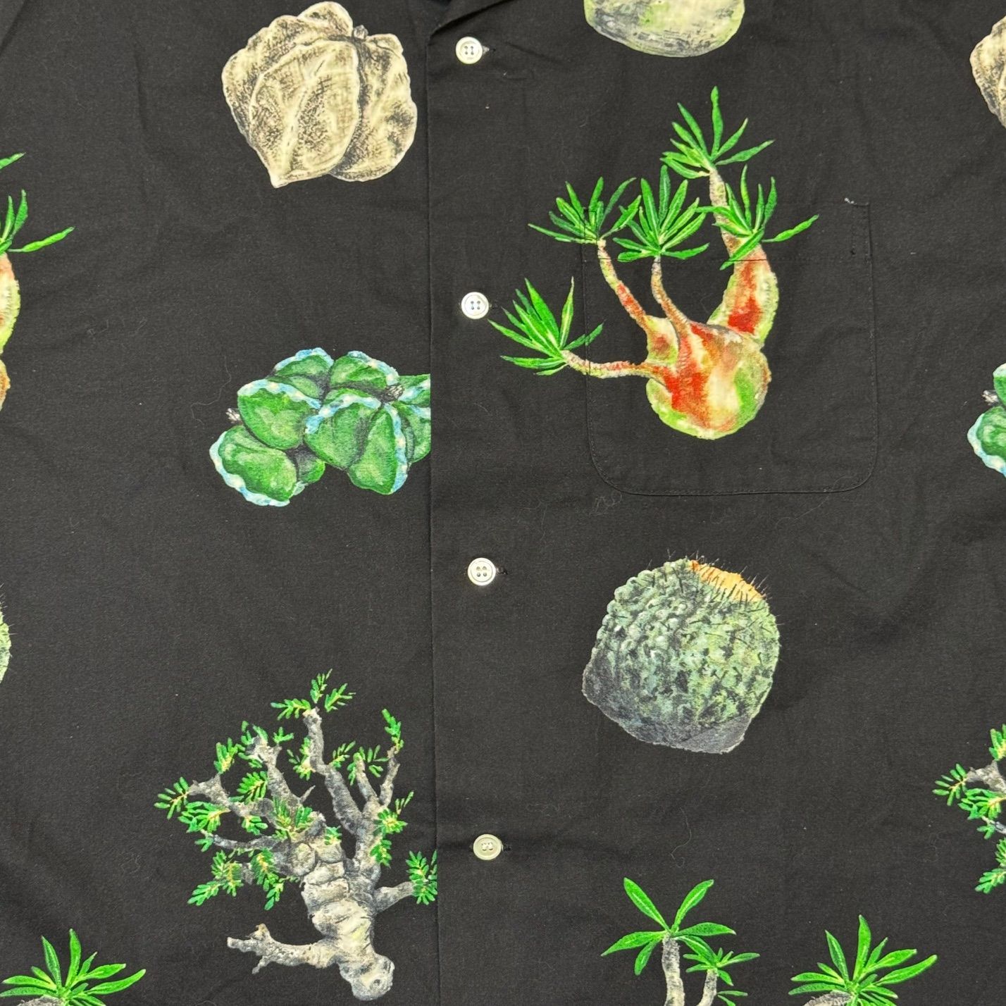 ののの様専用】鶴仙園×フラグスタフ 柄シャツ