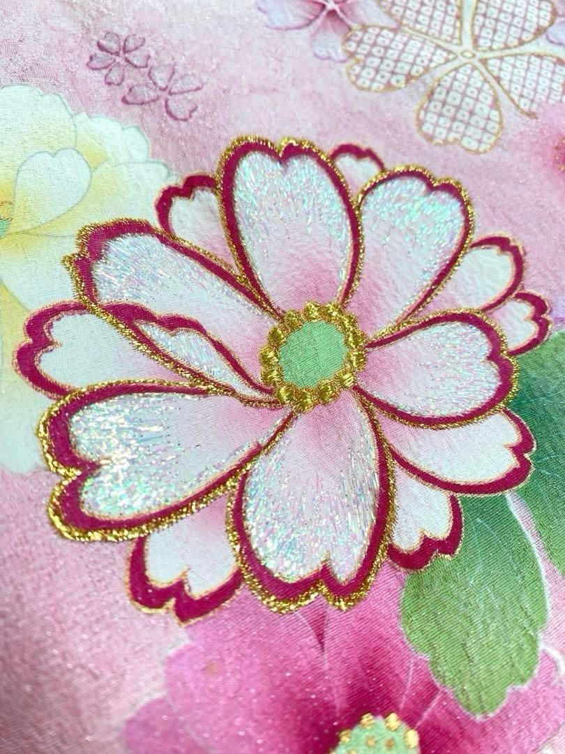 振袖 豪華 金彩 銀通し ラメ刺繍 紋意匠 桜 身丈164cm - メルカリ