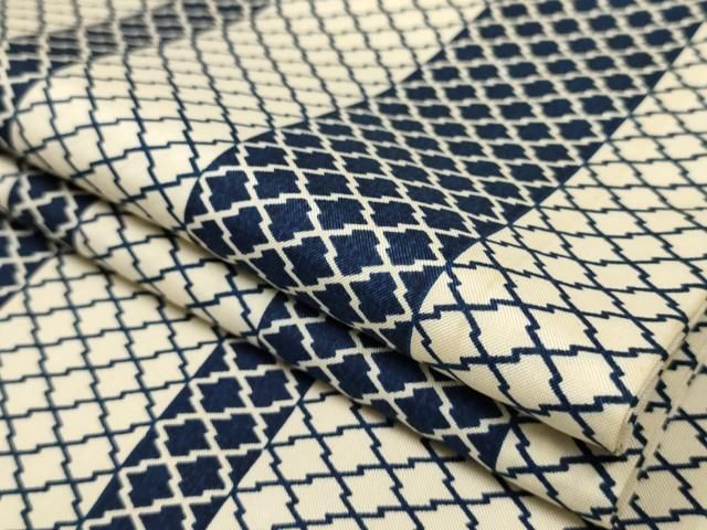 平和屋着物▽小紋 単衣 松皮菱間道 AAAU6494iu