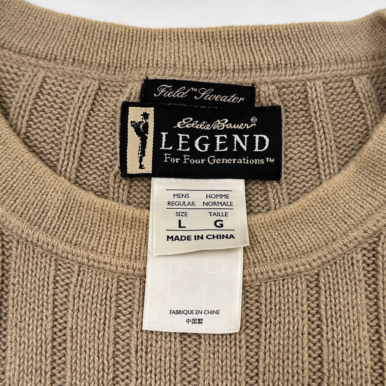 90s Eddie Bauer LEGEND コットン コマンドニット XL 90s Eddie Bauer LEGEND コットン コマンドニット XL