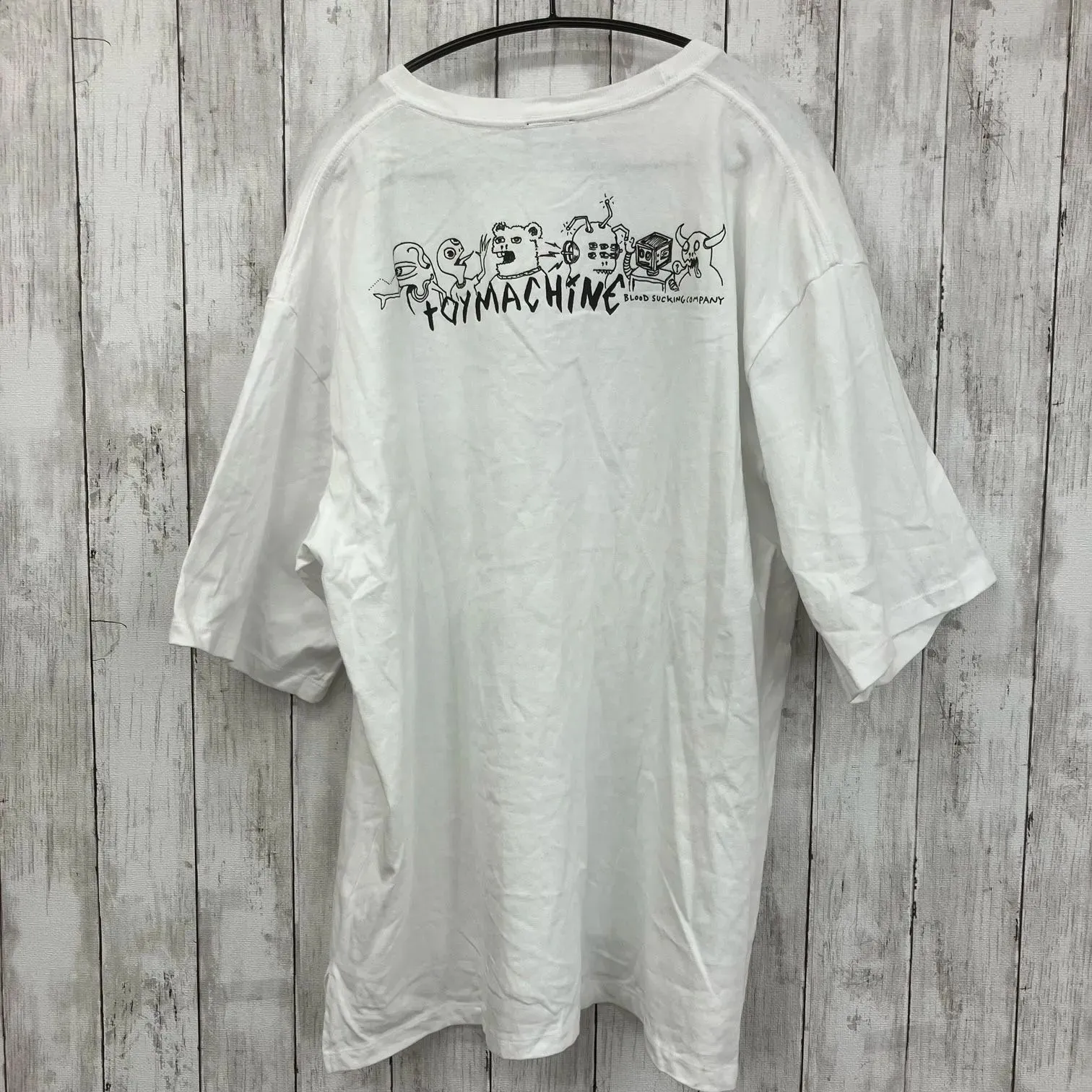 TOY MACHINE 】トイマシーン Tシャツ 白 サイズL|mercari