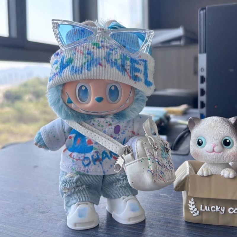 ラブブ洋服　Labubuぬいぐるみ着　ぬい服　レア商品着せ替え服　豪華6点セット Labubu ラブブ 服 ぬいぐるみ着 ぬい服 ラブブ着せ替え服 6点