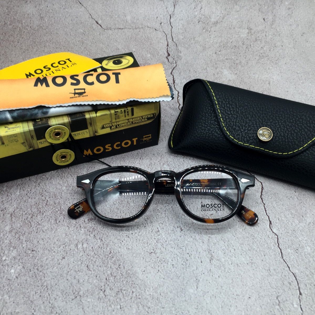 MOSCOT モスコット 44 鼈甲柄 レムトッシュ 眼鏡 メガネ サングラス ...