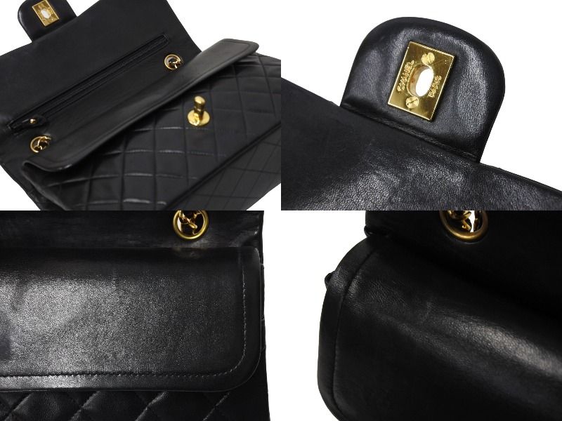 極美品 CHANEL シャネル Wフラップ マトラッセ25 チェーンショルダー