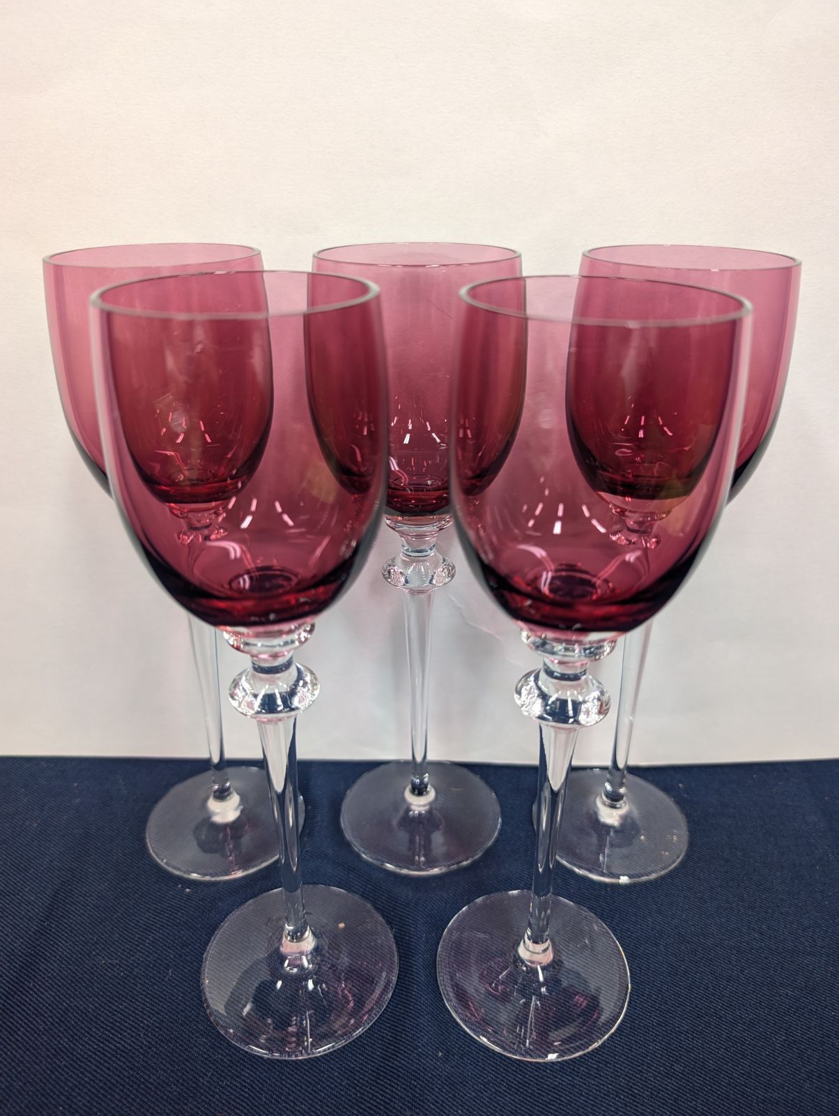 Venetian Glass イタリア ワイングラス 2客セット MURANO ムラーノ