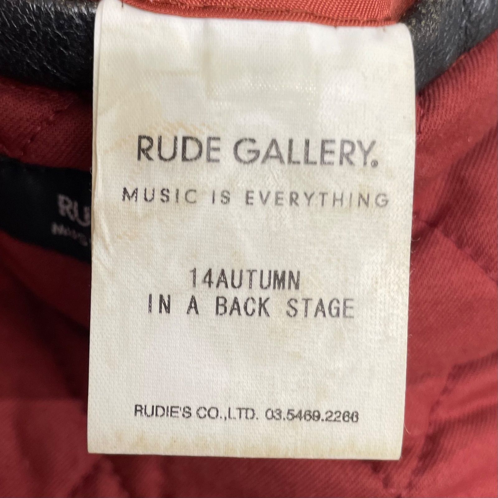 Rude Gallery ルードギャラリー シープスキン G-1 レザーブルゾン 