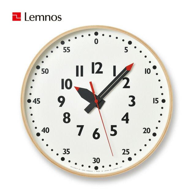 レムノス 掛け時計 fun pun clock フンプンクロック Lサイズ