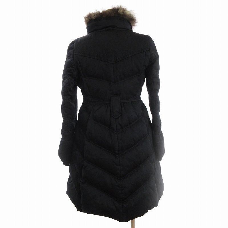 BURBERRYBLUE LABEL コートブラック 38 ベルトファー付き