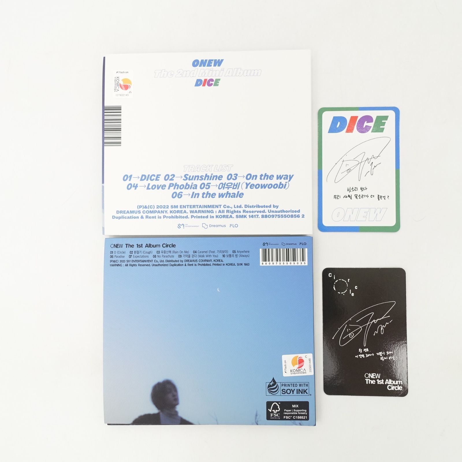 SHINee オニュ アルバム DICE Circle Digipack Ver CD トレカ