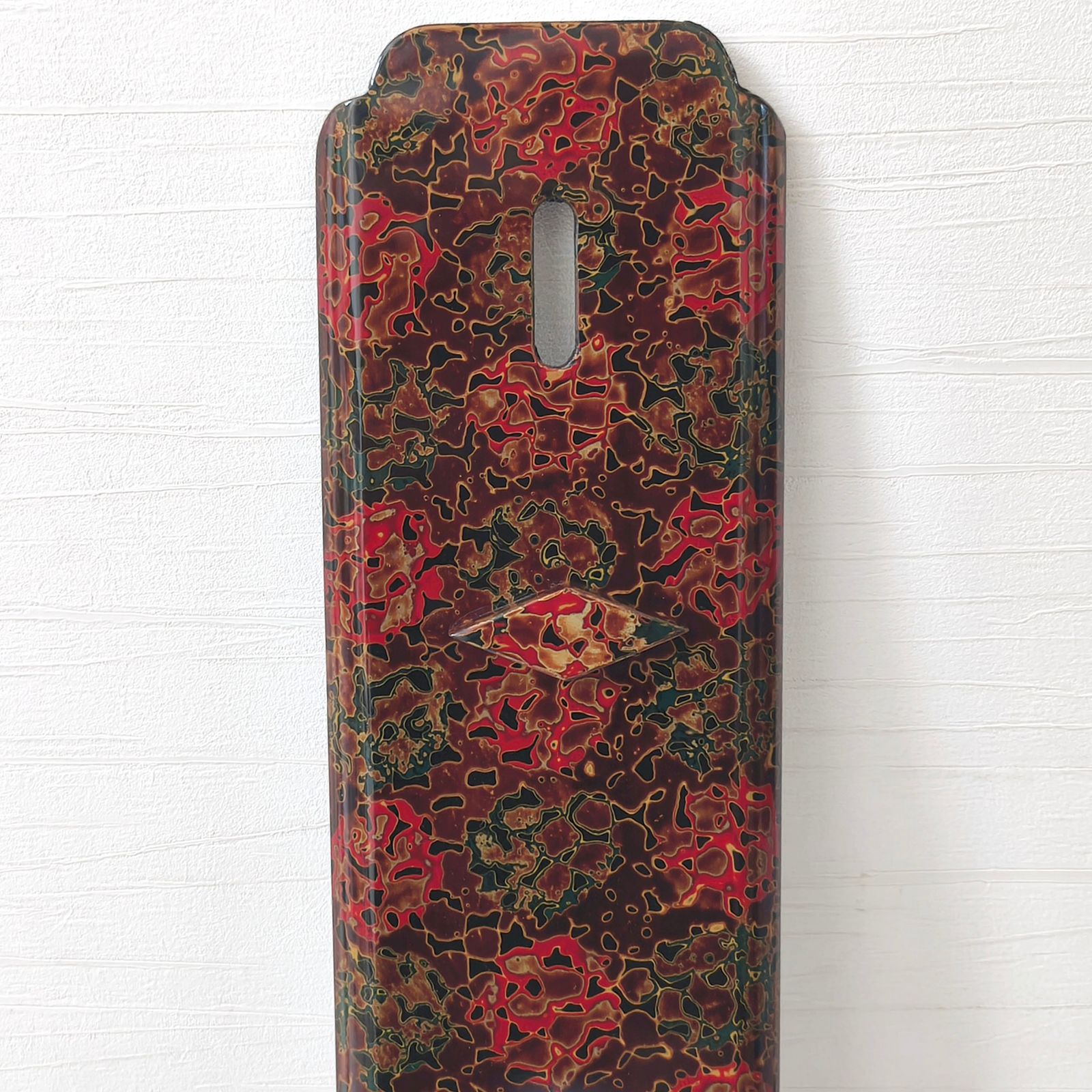 津軽塗 唐塗 バカ塗り 短冊掛 漆器 伝統工芸 No.250706-72 梱包サイズ100 IMPECCABLEHEALTHCARESERVICES_COM